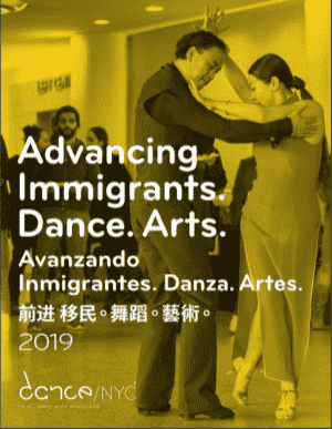 Advancing Immigrants. Dance. Arts.:Data on NYC Dance report cover